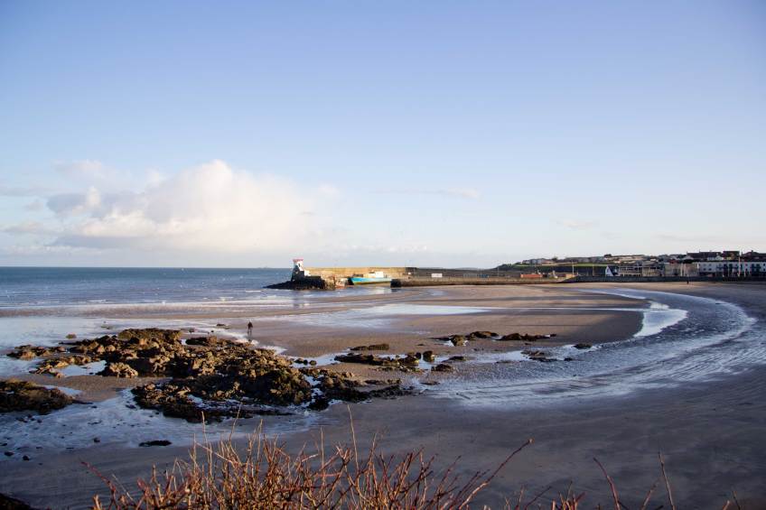 Balbriggan beach and harbour